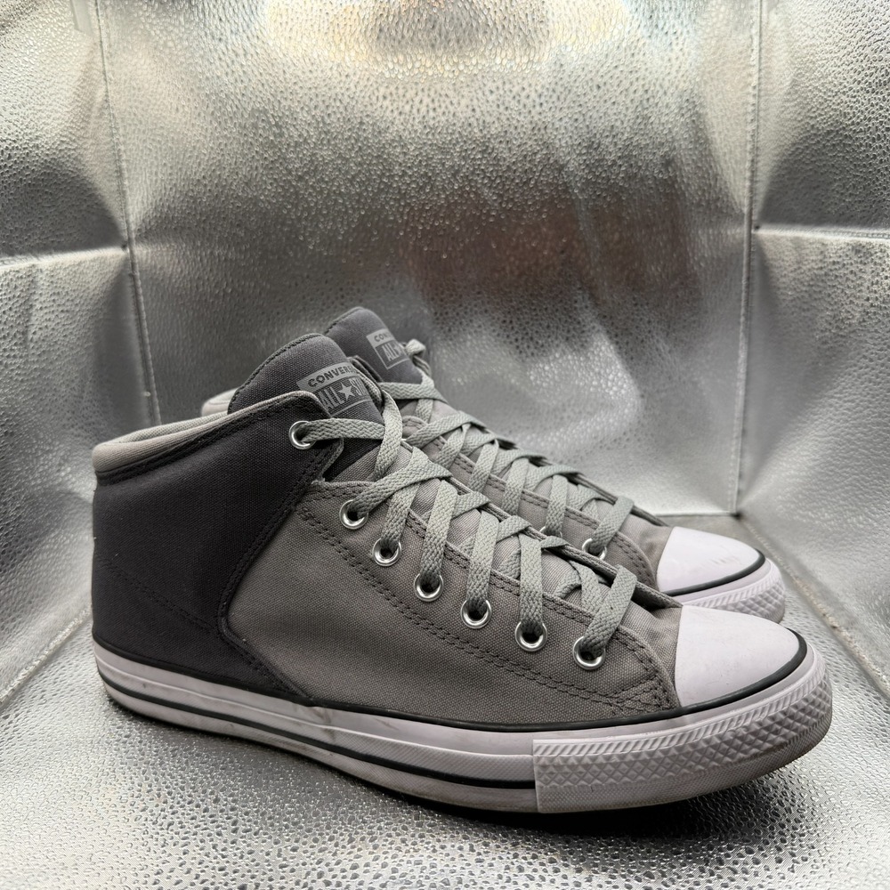 Size‎ 11M/13W Converse CTAS High Street Mid Gray Black Unisex Sneakers A17943F